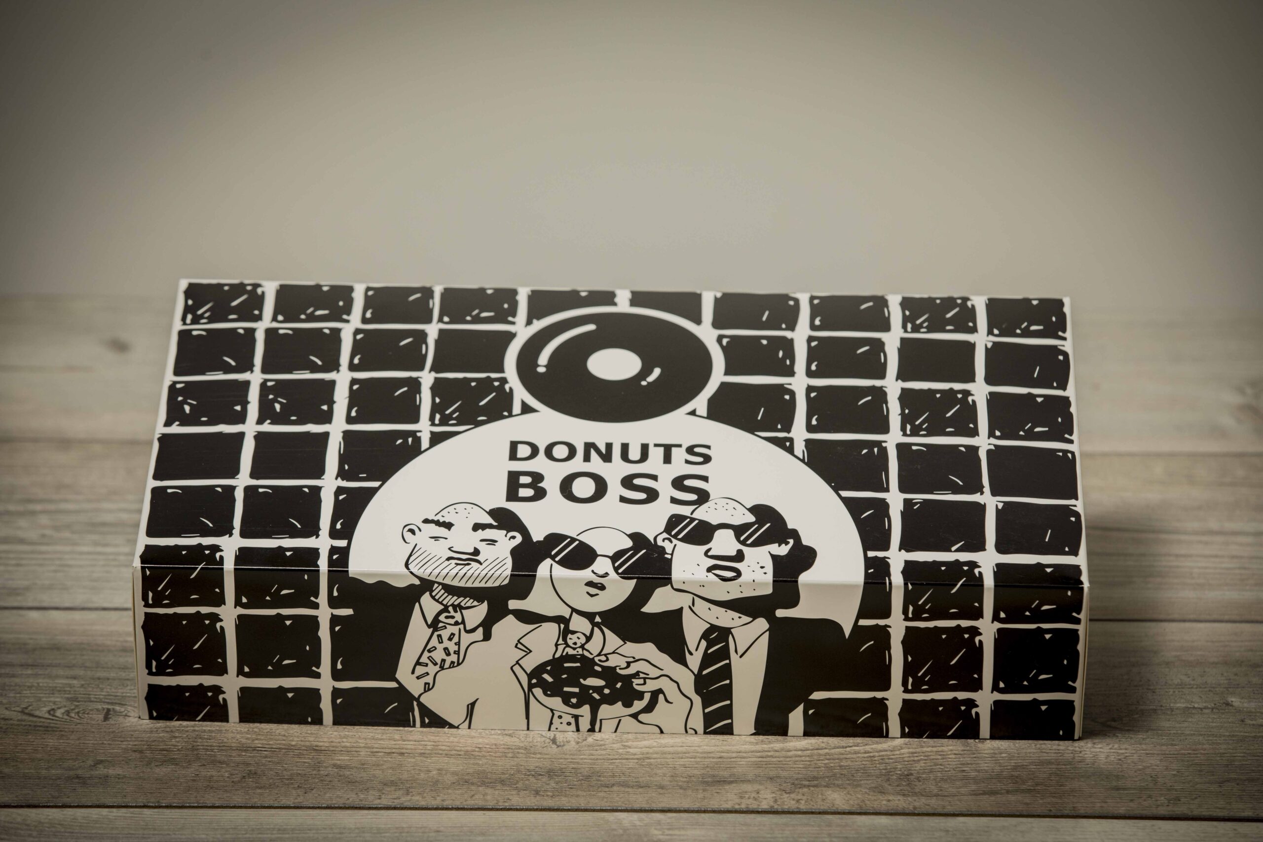 Donut Box gelabelt 8er